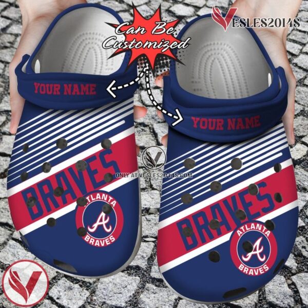 Personalized Baseball Atlanta Braves Print Crocband Crocs Shoes, Unique Gift From  Vesles2014S