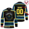Personalized Black Born To Drink Corona Extra and Play Hockey Jersey - Vesles2014S