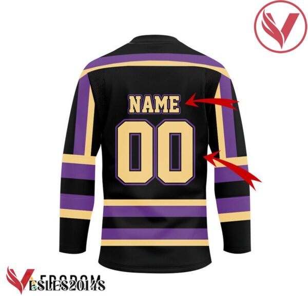 Personalized Black Born To Drink Crown Royal and Play Hockey Jersey - Vesles2014S 2