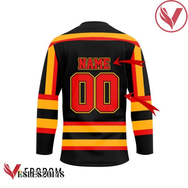 Personalized Black Born To Drink Fireball Whiskey and Play Hockey Jersey - Vesles2014S 2
