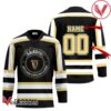 Personalized Black Born To Drink Guinness Beer and Play Hockey Jersey - Vesles2014S