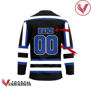 Personalized Black Born To Drink Hamm's Beer and Play Hockey Jersey - Vesles2014S 2
