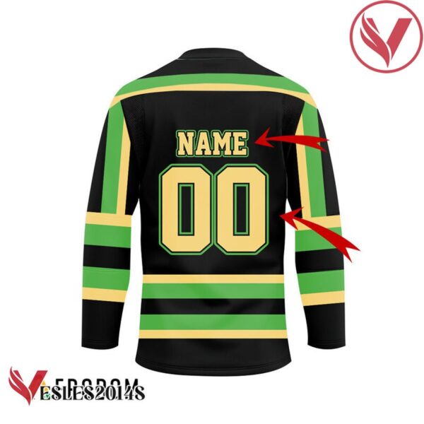 Personalized Black Born To Drink Jagermeister and Play Hockey Jersey - Vesles2014S 2
