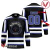 Personalized Black Born To Drink Michelob ULTRA and Play Hockey Jersey - Vesles2014S