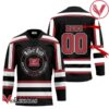 Personalized Black Born To Drink Miller High Life and Play Hockey Jersey - Vesles2014S