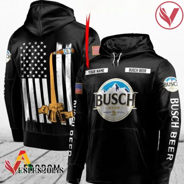 Personalized Black Busch Beer Hoodie - Vesles2014S