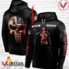 Personalized Black USA Flag Skull Captain Morgan Hoodie - Vesles2014S