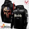 Personalized Black USA Flag Skull Modelo Negra Hoodie - Vesles2014S