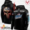 Personalized Black USA Flag Skull Natural Ice Hoodie - Vesles2014S