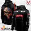 Personalized Black USA Flag Skull Rheingold Brewery Hoodie - Vesles2014S