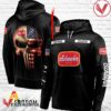 Personalized Black USA Flag Skull Schaefer Beer Hoodie - Vesles2014S
