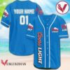 Personalized Blue Coors Light Beer Baseball Jersey, Perfect Gifts For Fans - Vesles2014S