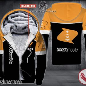 Personalized Boost Mobile Uniform Custom Fleece Hoodie, Unique Gifts For Employee - Vesles2014S 1