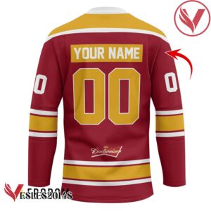 Personalized Born To Drink Budweiser and Play Hockey Jersey - Vesles2014S 2