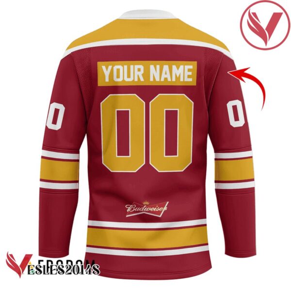 Personalized Born To Drink Budweiser and Play Hockey Jersey - Vesles2014S 2