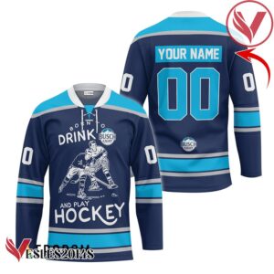 Personalized Born To Drink Busch Light and Play Hockey Jersey - Vesles2014S