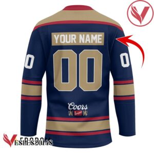 Personalized Born To Drink Coors Banquet and Play Hockey Jersey - Vesles2014S 2