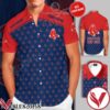 Personalized Boston Red Sox Logo Cobalt Red Hawaiian Shirt And Short, Unique Gifts For Friends - Vesles2014S 1