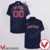 Personalized Boston Red Sox Navy Hawaiian Shirt And Short QVE, Unique Gifts For Friends - Vesles2014S 1