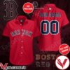 Personalized Boston Red Sox Red Hawaiian Shirt And Short, Unique Gifts For Friends - Vesles2014S 1