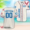 Personalized Bud Light Basic American Flag Baseball Jersey, Perfect Gifts For Fans - Vesles2014S