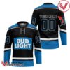 Personalized Bud Light Black And Blue Hockey Jersey - Vesles2014S