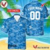 Personalized Bud Light Blue Camouflage Hawaiian Shirt, Best Summer Gifts For Fans - Vesles2014S