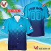 Personalized Bud Light Blue Halftone Hawaiian Shirt, Best Summer Gifts For Fans - Vesles2014S
