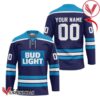 Personalized Bud Light Blue Hockey Jersey - Vesles2014S