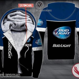 Personalized Bud Light Uniform Custom Fleece Hoodie, Unique Gifts For Employee - Vesles2014S 1