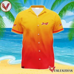 Personalized Budweiser Beer Gradient Hawaiian Shirt, Best Summer Gifts For Fans - Vesles2014S 1