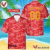Personalized Budweiser Beer Red Camouflage Hawaiian Shirt, Best Summer Gifts For Fans - Vesles2014S