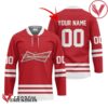 Personalized Budweiser Red Retro Hockey Jersey - Vesles2014S