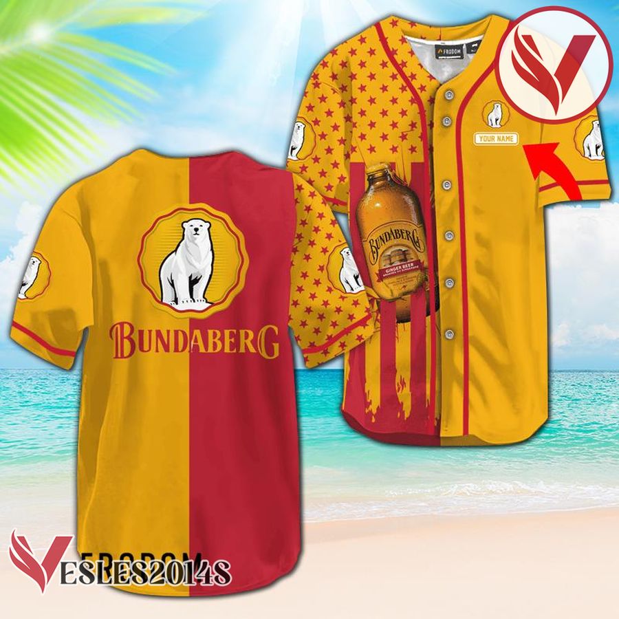 Personalized Bundaberg Rum American Flag Baseball Jersey, Perfect Gifts For Fans - Vesles2014S