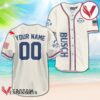 Personalized Busch Light Basic American Flag Baseball Jersey, Perfect Gifts For Fans - Vesles2014S