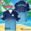 Personalized Busch Light Blue Halftone Hawaiian Shirt, Best Summer Gifts For Fans - Vesles2014S