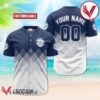 Personalized Busch Light White And Blue Halftone Baseball Jersey, Perfect Gifts For Fans - Vesles2014S