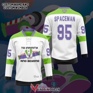 Personalized Buzz Lightyear To Infinity And Beyond Hockey Jersey, Trending Gifts For Fans - Vesles2014s 2