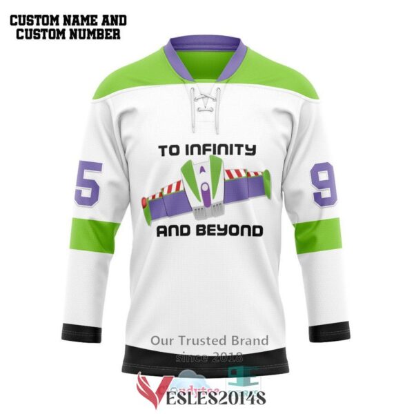 Personalized Buzz Lightyear To Infinity And Beyond Hockey Jersey, Trending Gifts For Fans - Vesles2014s