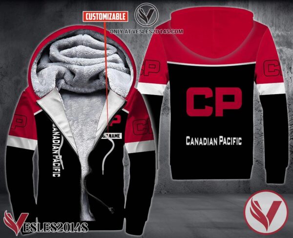 Personalized Canadian Pacific Uniform Custom Fleece Hoodie, Unique Gifts For Employee - Vesles2014S 1