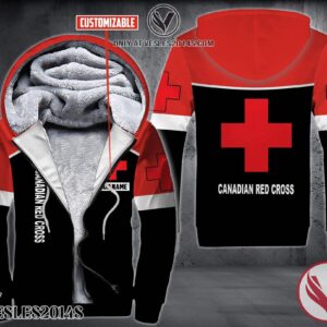 Personalized Canadian Red Cross Uniform Custom Fleece Hoodie, Unique Gifts For Employee - Vesles2014S 1