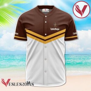 Personalized Captain Morgan Brown And White Baseball Jersey, Perfect Gifts For Fans - Vesles2014S 2