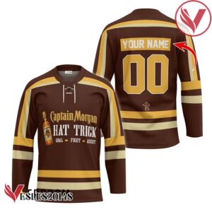 Personalized Captain Morgan Hat Trick Hockey Jersey - Vesles2014S
