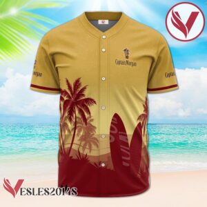 Personalized Captain Morgan Palm Tree Surfboard Baseball Jersey, Perfect Gifts For Fans - Vesles2014S 2