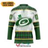 Personalized Carolina Hurricanes St Patrick Day Hockey Jersey, Trending Gifts For Fans - Vesles2014s