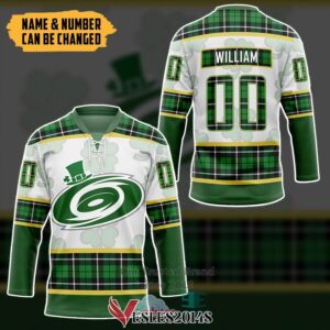 Personalized Carolina Hurricanes St Patrick Day Hockey Jersey, Trending Gifts For Fans - Vesles2014s 2