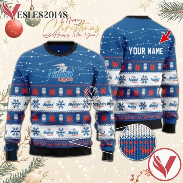 Personalized Christmas Twinkle Lights Natural Light Christmas Sweater, Unique Winter Outfits For Fans - Vesles2014S  1
