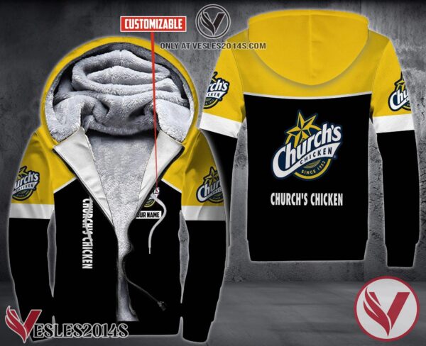 Personalized Church’s Chicken Uniform Fleece Hoodie, Unique Gifts For Employee - Vesles2014S 1