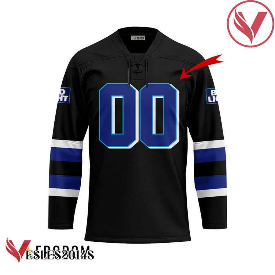 Personalized Cold Bud Light Hockey Guy Jersey - Vesles2014S 1