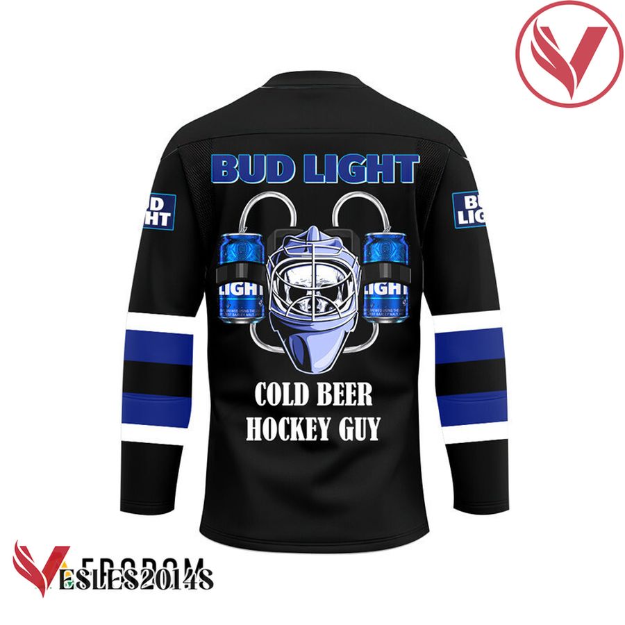 Personalized Cold Bud Light Hockey Guy Jersey - Vesles2014S 2